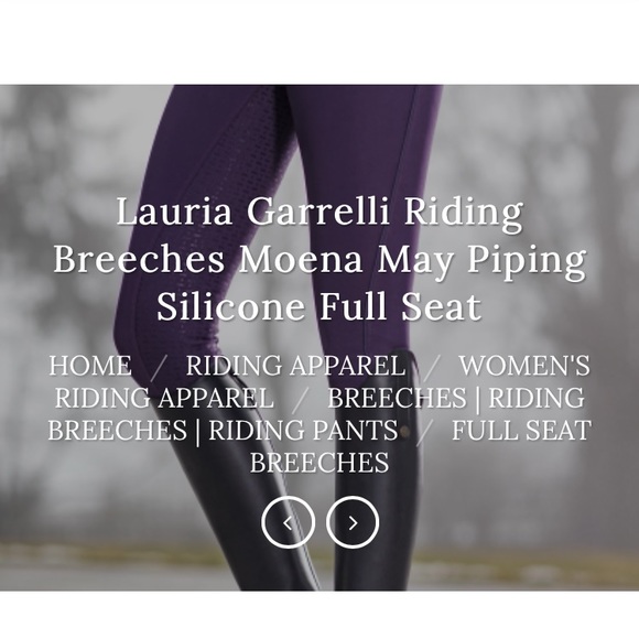 Lauria Garrelli full seat riding breeches - Picture 2 of 5